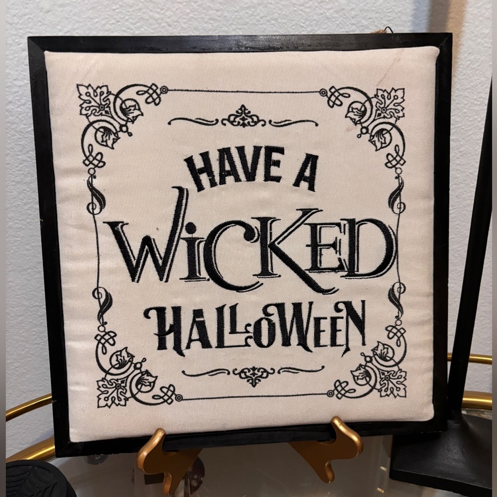 Wicked Halloween Wooden Sign